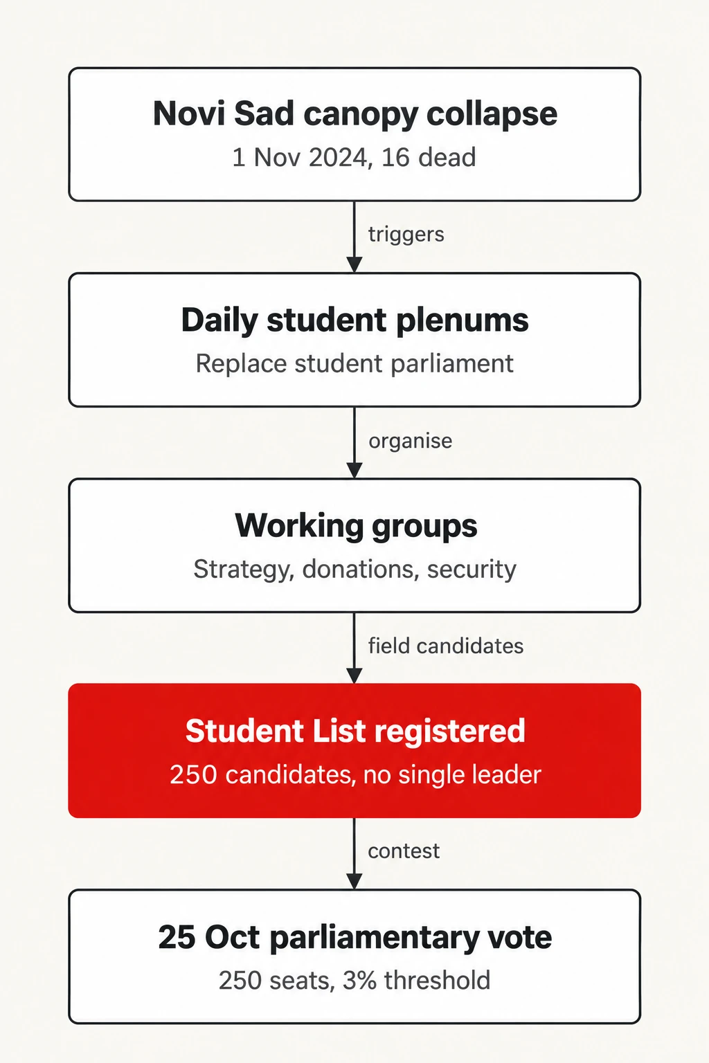 From a collapsed roof to a ballot. How the protest movement became a parliamentary list